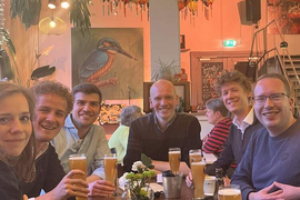 Fractievoorzitters Partij voor de Dieren, ChristenUnie, VVD, Volt, SP, Partij Sleutelstad, Studenten voor Leiden